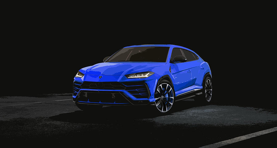 Lamborghini Urus #1 Digital Art by Thespeedart Lamborghini Urus #1 Digital Art by Thespeedart