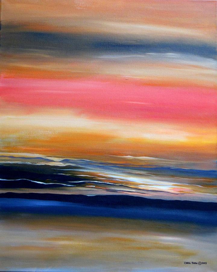 Land, Sea and Sky #1 Painting by Carol Sabo