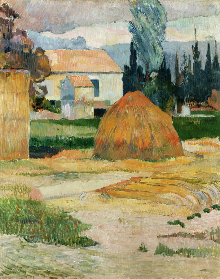 Landscape Near Arles By Paul Gauguin Painting