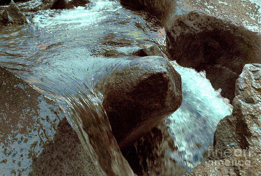 landscape photography - River Rock #1 Photograph by Sharon Hudson