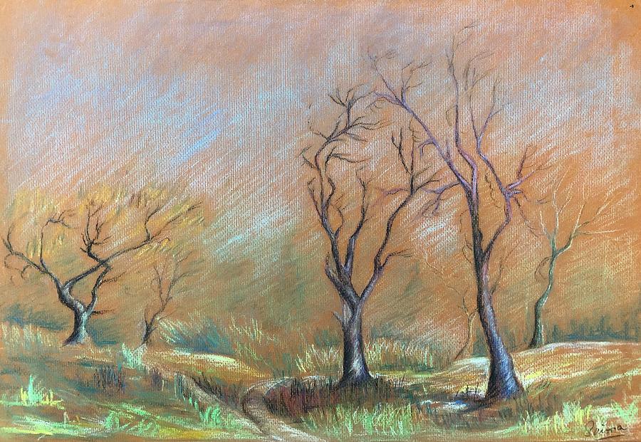 Landscape Pastel by Saima Naveed - Fine Art America