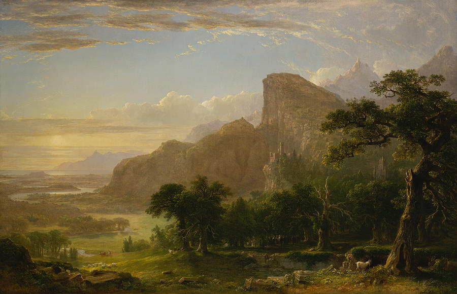 Asher Brown Durand Painting - Landscape  Scene from Thanatopsis #1 by Asher Brown Durand