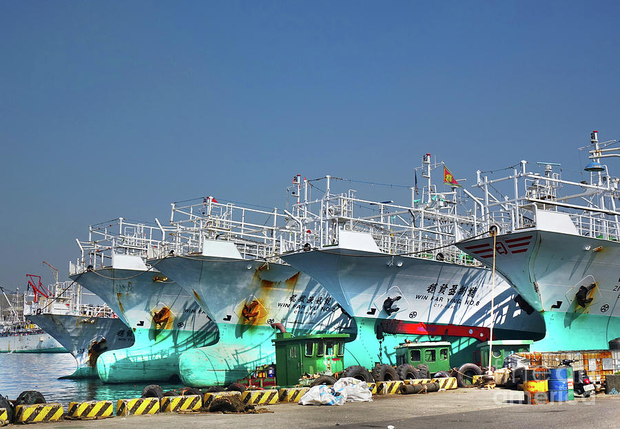 Large Fishing Trawlers in Taiwan by Yali Shi Large Fishing Trawlers in Taiwan by Yali Shi