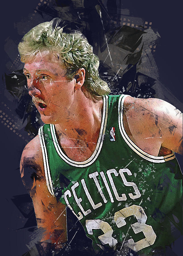 Art Larry Joe Bird Larryjoebird Larry Joe Bird Larry Bird Indianapacers  Indiana Pacers Boston Celtic By Wrenn Huber