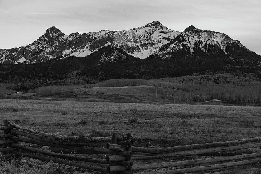 Last Dollar Ranch in Colorado in black and white #3 Photograph by Eldon McGraw