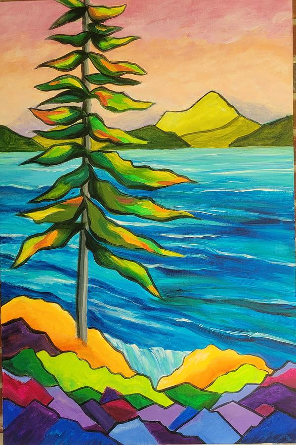 Last Tree Standing #2 Painting by Rosie Sherman