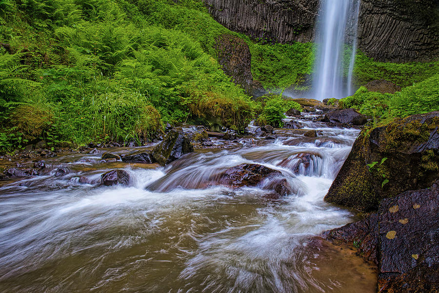 Latourell Falls #2 Photograph by Thomas Hall Latourell Falls #2 Photograph by Thomas Hall