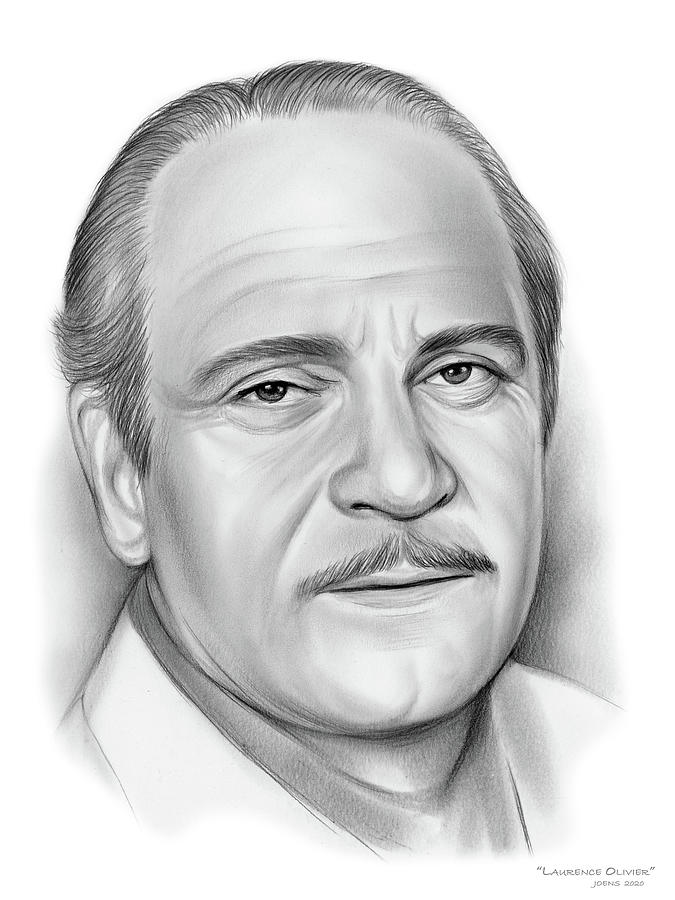 Laurence Olivier #1 Drawing by Greg Joens