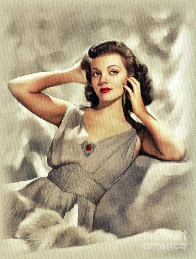 Laurie Lane, Vintage Actress #1 Painting by Esoterica Art Agency