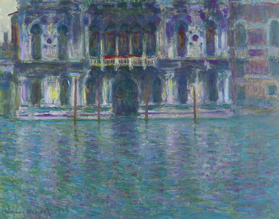 Le Palais Contarini, from 1908 Painting by Claude Monet