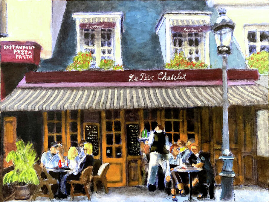 Paris Painting - Le Petit Chatelet #1 by David Zimmerman