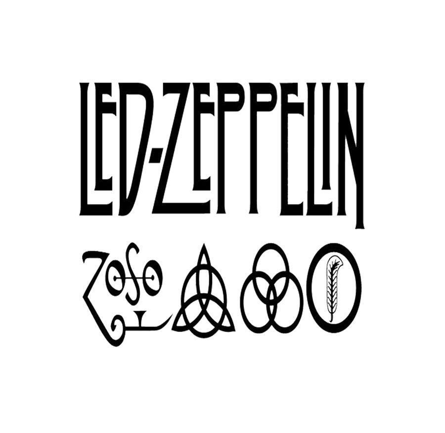 Led zeppelin band logos special collection and edition Digital Art by ...