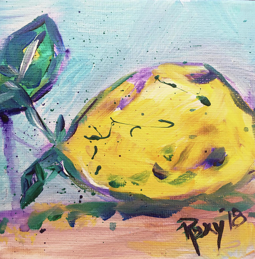 Lemon Drop Painting by Roxy Rich