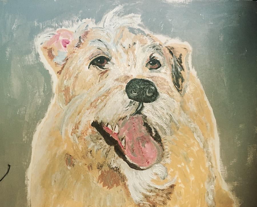 Rescue Dog From Mexico Painting by Melody Fowler