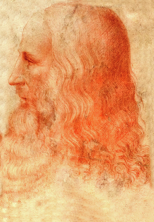 Leonardo da Vinci #1 Painting by Francesco Melzi
