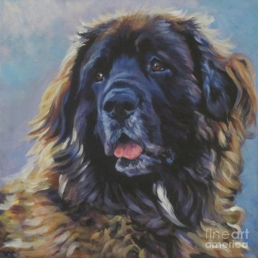 Dog Painting - Leonberger #1 by Lee Ann Shepard