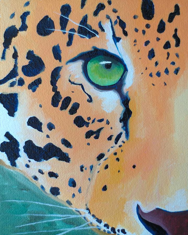 Leopard Eye #1 Painting by John Sweeney