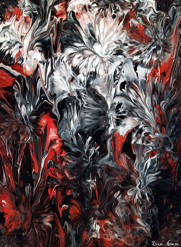 Les Fleurs du mal  #1 Painting by Rein Nomm