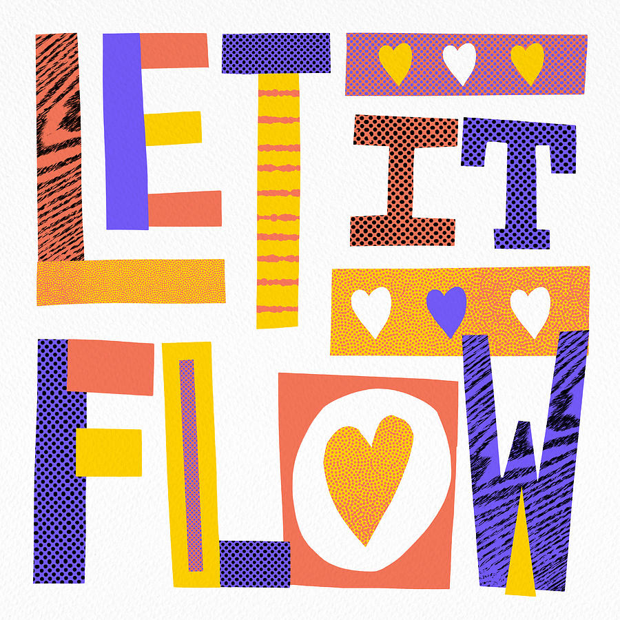 Let it Flow - Art by Jen Montgomery #2 Painting by Jen Montgomery