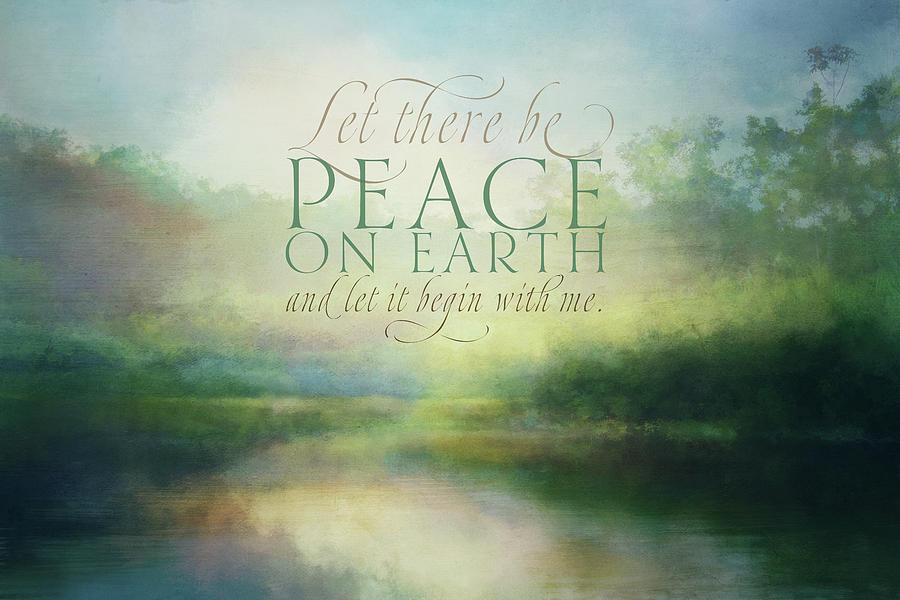 Let there be Peace Song Digital Art by Terry Davis