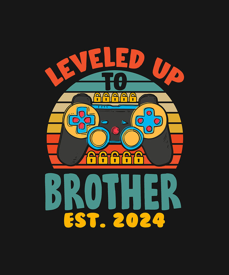 Leveled Up To BROTHER Est 2024 Drawing By DHBubble Fine Art America   1 Leveled Up To Brother Est 2024 Dhbubble 