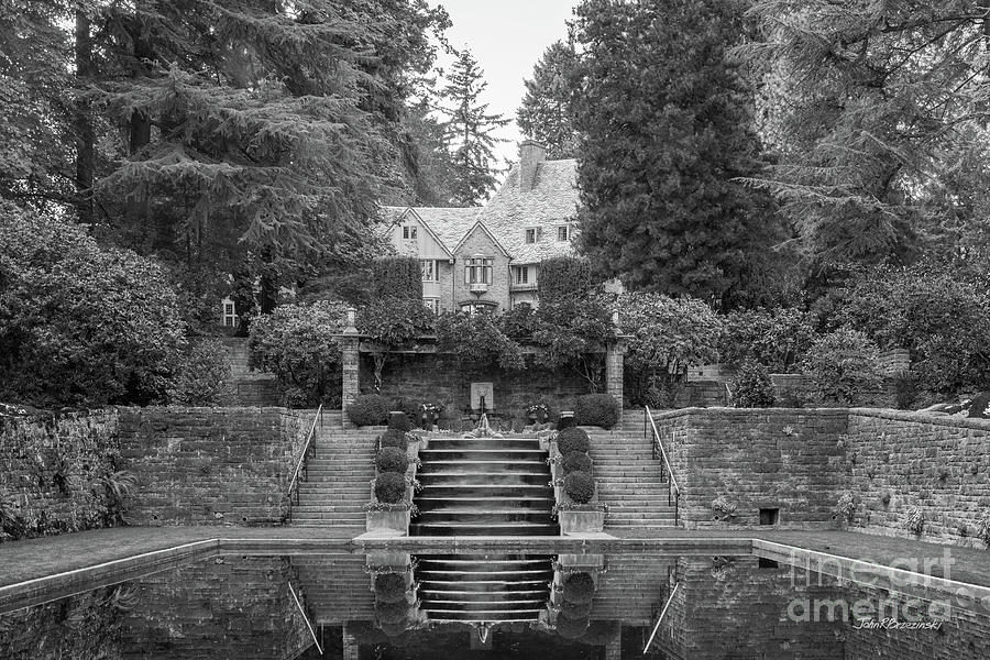 Lewis and Clark College Reflecting Pool #1 Photograph by University Icons