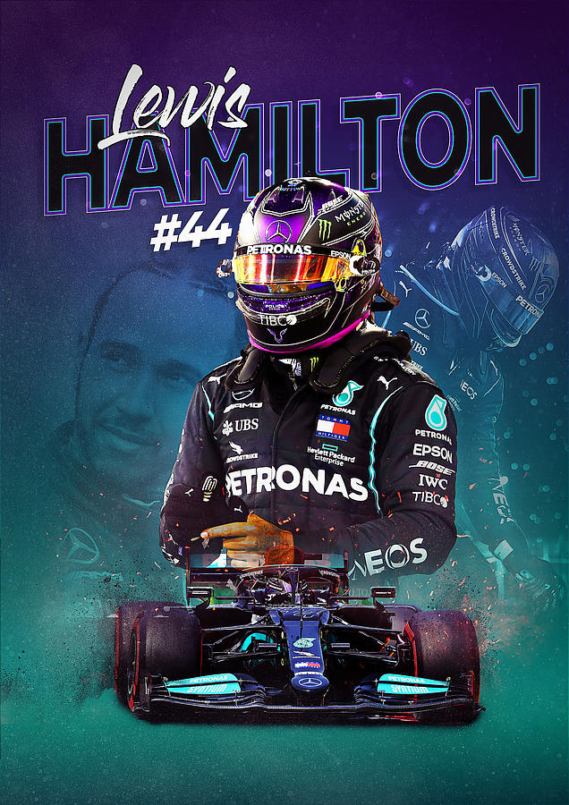 Lewis Hamilton Digital Art By Hilsning Store - Fine Art America