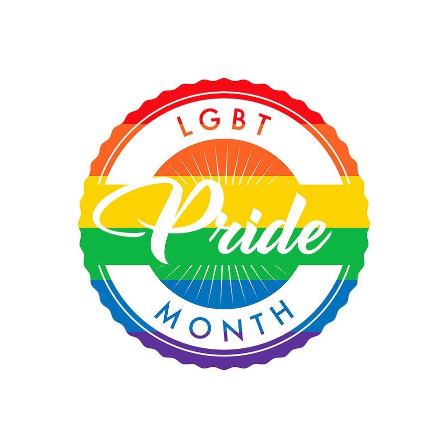 LGBT Pride Month Label #1 Drawing by Bortonia