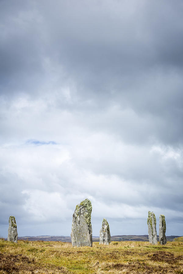 Lichen on the Callanish IV Standing Stones, Isle of Lewis #1 Photograph by Theasis