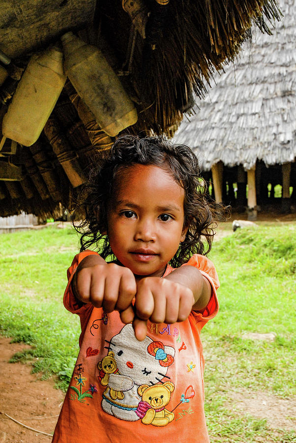Childs Play - Wae Rebo Village. Flores, Indonesia Photograph by Earth And Spirit