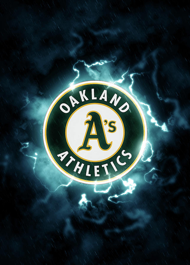 Baseball Vintage Oakland A's T-Shirt by Leith Huber - Pixels