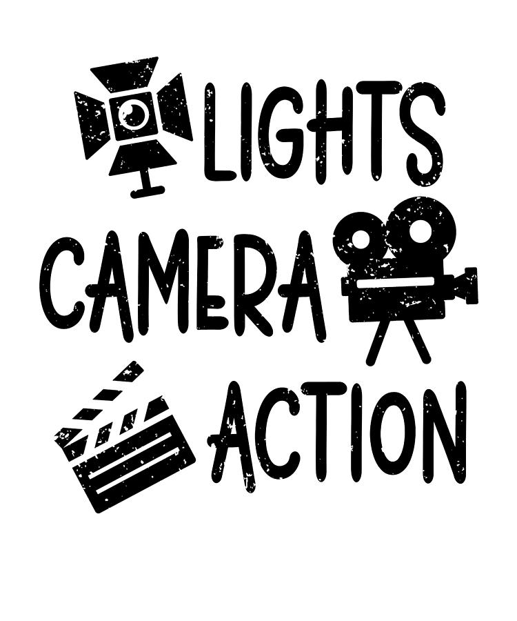 Lights Camera Action Movie Maker Film Director Digital Art By Florian