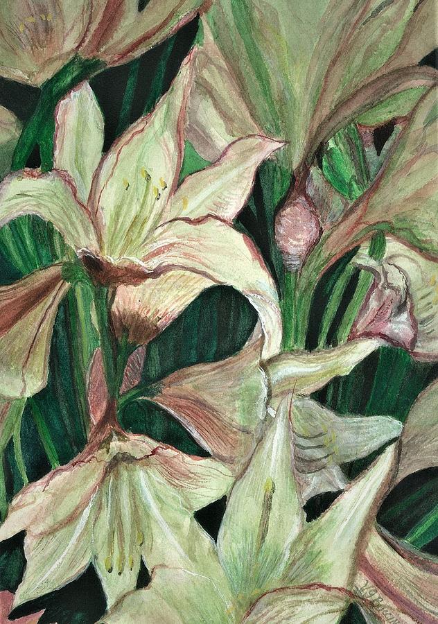Lillies #1 Painting by Vickie G Buccini