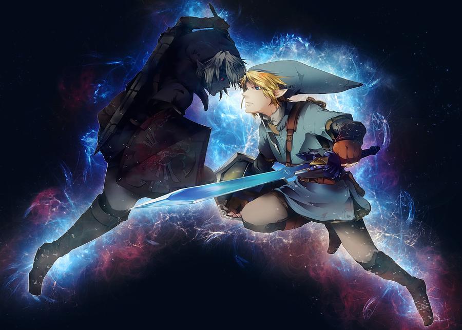 link vs shadow link wallpaper