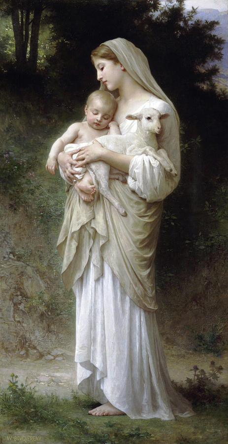 Portrait Painting - LInnocence #2 by William-Adolphe Bouguereau