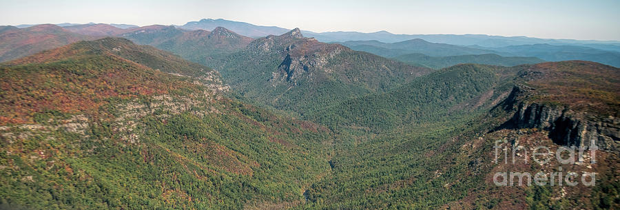 Linville Gorge Wilderness Aerial View  #1 Photograph by David Oppenheimer