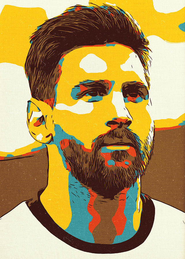 Lionel Messi Artwork Painting by Taoteching Art