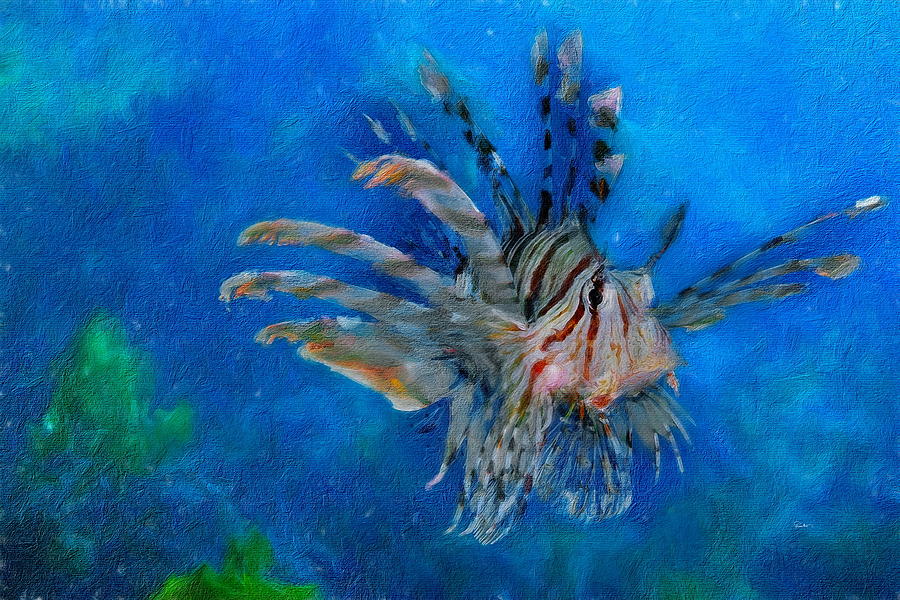 Lionfish #2 Digital Art by Russ Harris