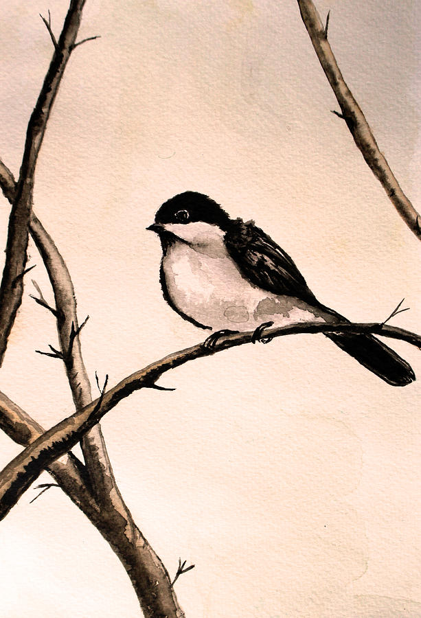 Little Bird 11 #2 Painting by Medea Ioseliani