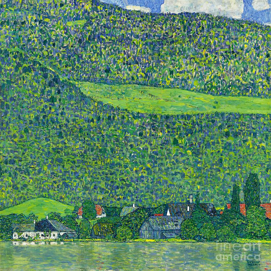 Litzlberg am Attersee #1 Painting by Gustav Klimt