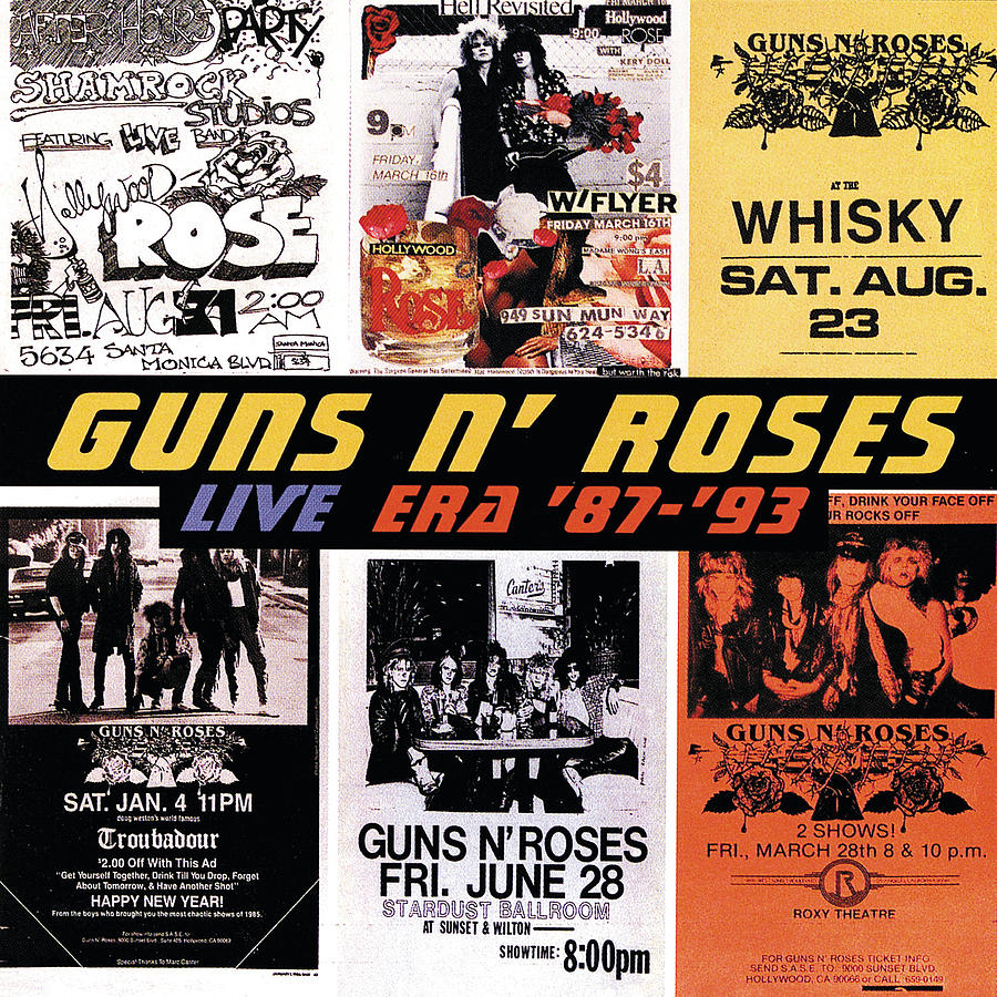 Live Era '87 - '93 by Guns N' Roses - Guns and Roses Digital Art by ...