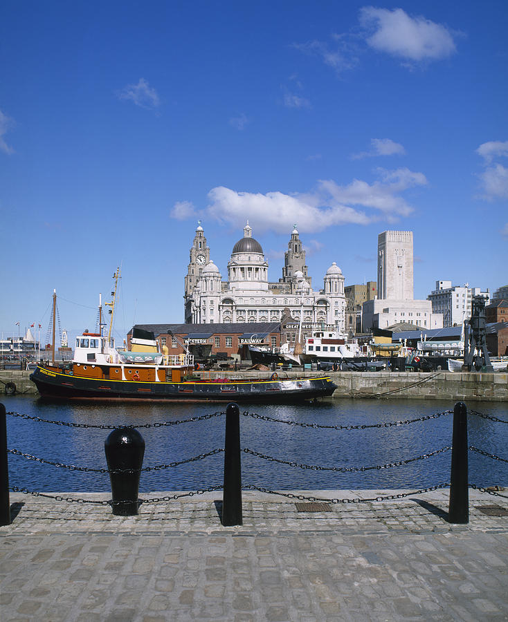 Liver and Cunard Buildings, Liverpool, Merseyside, England #1 Photograph by P A Thompson Liver and Cunard Buildings, Liverpool, Merseyside, England #1 Photograph by P A Thompson