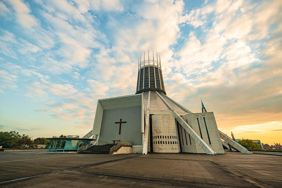 Liverpool metro cathedral closeup view  #1 Photograph by Songquan Deng