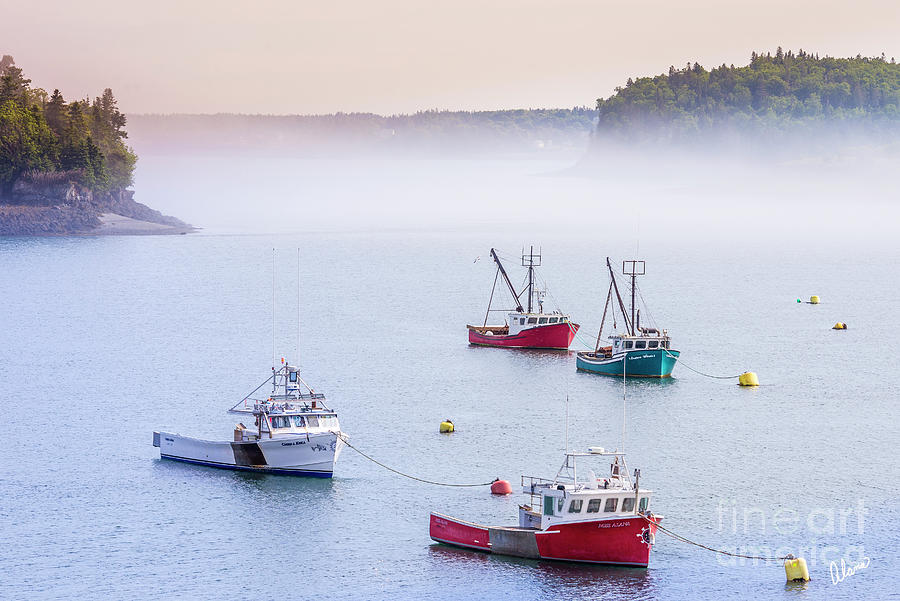 Lobster Fishing Boats Photograph
