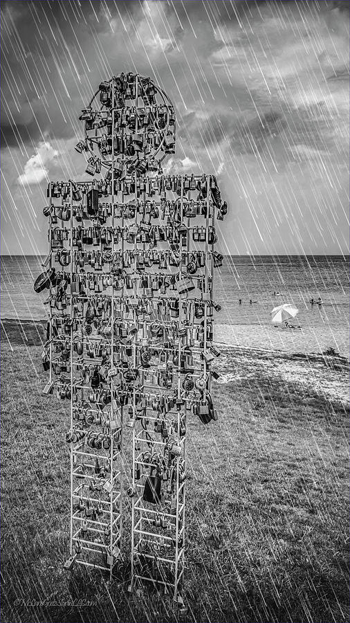 Locked watchman in the Rain #1 Photograph by LeeAnn McLaneGoetz McLaneGoetzStudioLLCcom