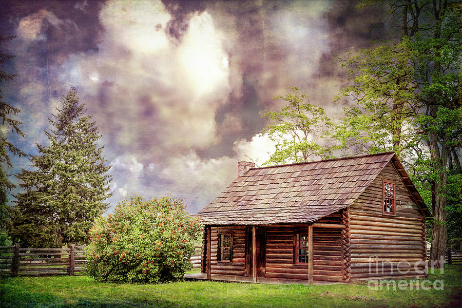 Log Cabin #1 Photograph by Cindy Shebley