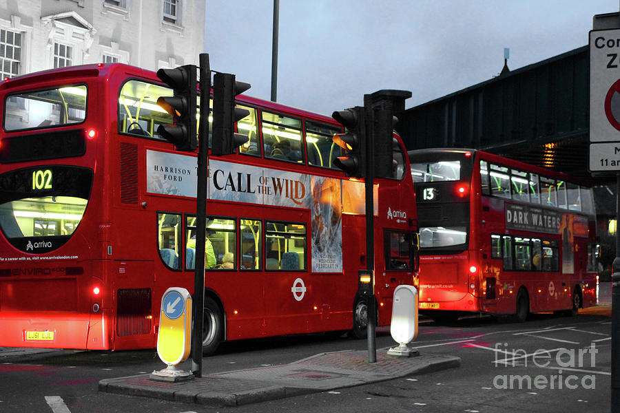 London Red Buses  #1 Photograph by Doc Braham