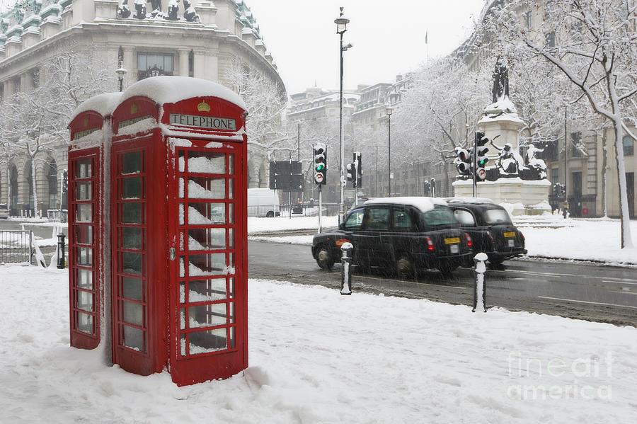 London Snow Photograph by David Bleeker