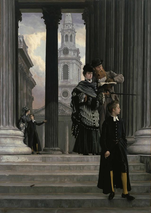 London Painting - London Visitors  #1 by James Tissot