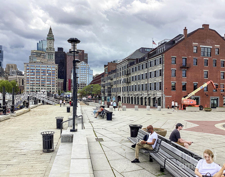 Long Wharf Landing and Custom House and Financial District Boston
